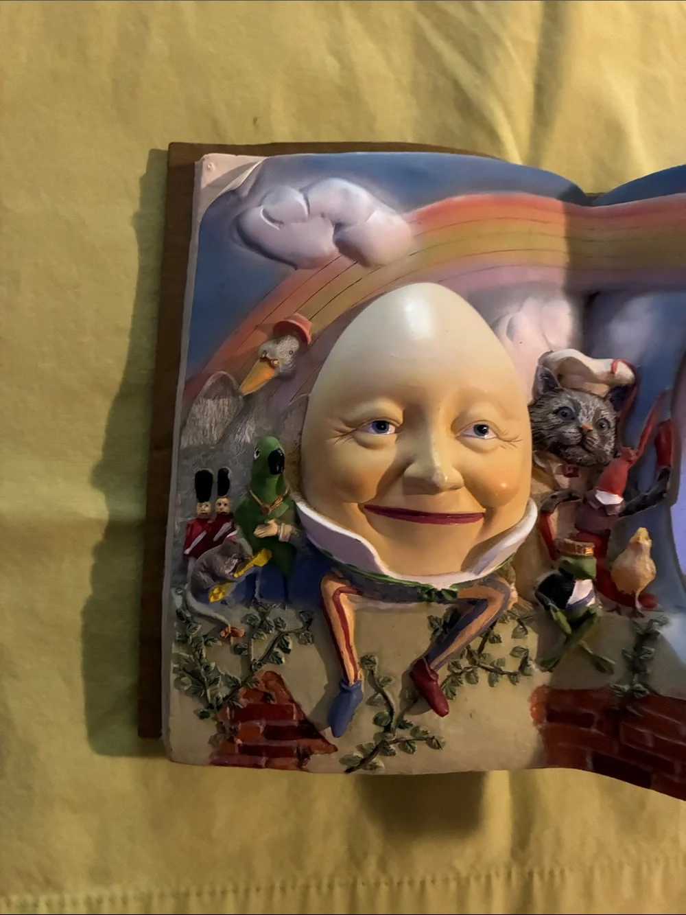 Kids Decorative Humpty Dumpty Wall Plaque Picture Frame - Multicolor